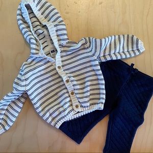 Janie & Jack Cardigan and Matching Quilted Pants